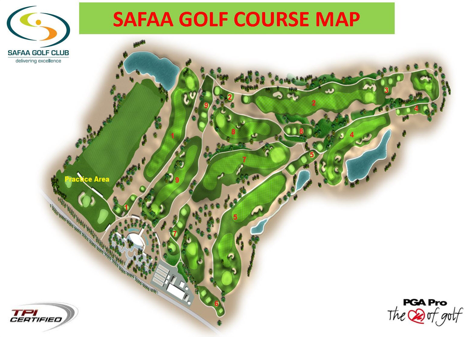safaa golf course map